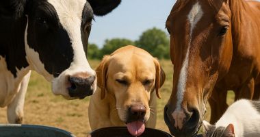 Stire din Social : Nu uitaţi să asiguraţi hidratarea corespunzătoarelor a animalelor pe timp de caniculă!