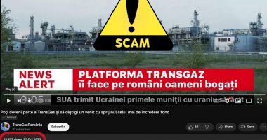 Stire din Eveniment : Autorităţile române avertizează! Circulă tentative de fraudă promovate prin conturi şi videoclipuri postate pe YouTube