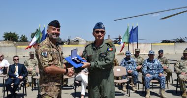 Stire din Eveniment : Ceremonie dedicată încheierii misiunii Forțelor Aeriene Italiene, dislocate la Baza 57 Aeriană Mihail Kogălniceanu