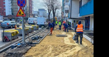 Stire din Social : Zona pietonală de pe bulevardul Mamaia, în plin proces de reamenajare