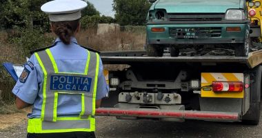 Stire din Social : A început curățenia de toamnă! Poliția locală din Constanța a ridicat 31 de mașini abandonate pe domeniul public