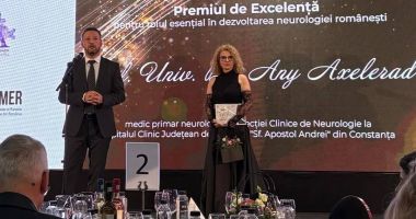 Stire din Social : Dr. Any Axelerad, premiată în cadrul Galei Excelenței Feminine de la Palatul Regal din Bucureşti
