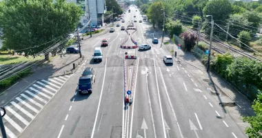 Sensul giratoriu de pe bulevardul I. C. Brătianu a devenit funcțional