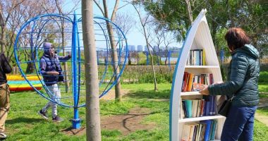 Stire din Social : Popas de lectură amenajat în Parcul Tăbăcărie