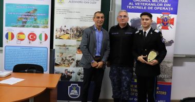 Elev al Colegiului Militar „Alexandru Ioan Cuza”, premiat de Asociația Veteranilor din Teatrele de Operații - 2