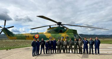 Piloții din Escadrila 572 Elicoptere de la Mihail Kogălniceanu s-au antrenat la munte