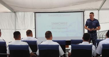 Stire din Eveniment : Aprecieri pentru ofițerul român aflat în statul major al Grupării Navale permanente NATO de luptă contra minelor