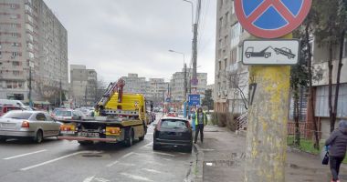 Stire din Social : Atenţie, se ridică maşini! Opririle și staționările neregulamentare sunt sancționate drastic de polițistii locali constănţeni