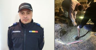 Un jandarm constănțean, printre cei care au descoperit un vas getic plin cu monede romane