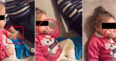 Stire din Social : CAZ REVOLTĂTOR! Fetiță de 3 ani, pusă de părinți să fumeze și să bea cafea: "Hai, trage, trage!"
