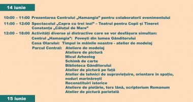 Activități interactive programate de Muzeul de Istorie constănțean cu prilejul Zilelor Europene ale Arheologiei - 2