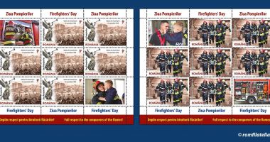 Romfilatelia lansează emisiunea de mărci poştale 'Ziua pompierilor'
