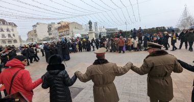 Galerie FOTO. Constanţa a sărbătorit Ziua Unirii Principatelor Române, în Piaţa Ovidiu - 4