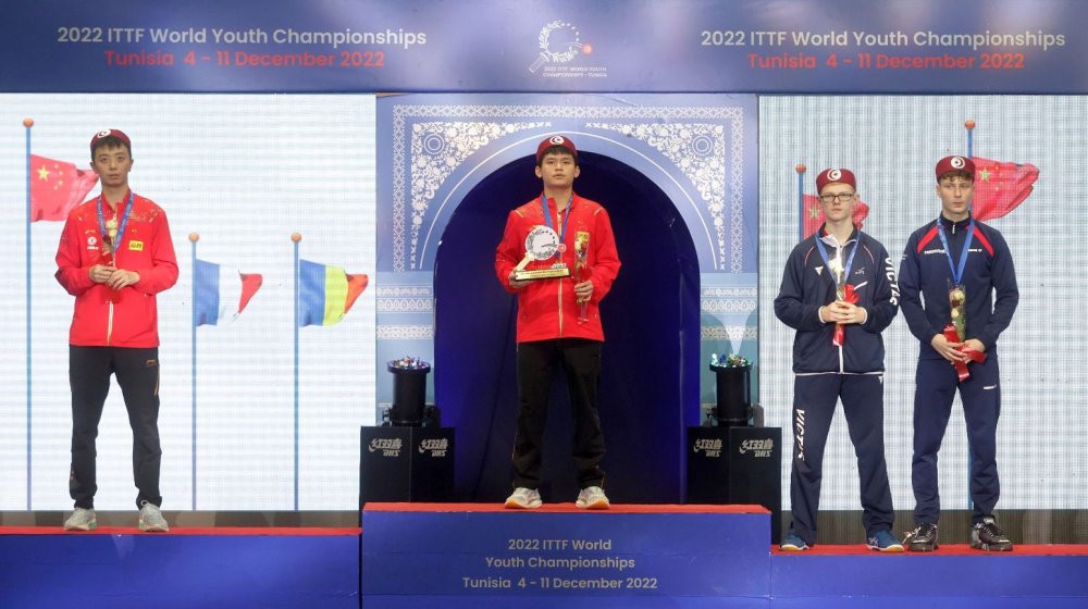 Tenis de masă / Medalie de bronz pentru Darius Movileanu, la Mondialele pentru juniori din Tunisia - 1-1670838772.jpg