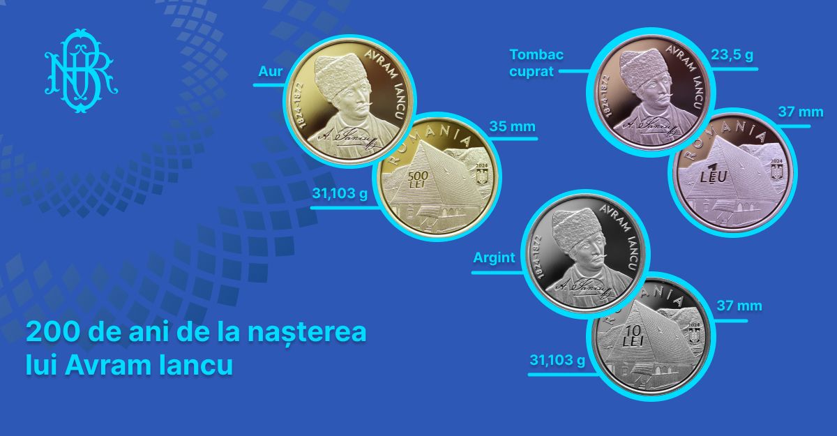 BNR Constanţa: Se lansează în circuitul numismatic monede cu tema 200 de ani de la naşterea lui Avram Iancu - 1-1712744692.jpg