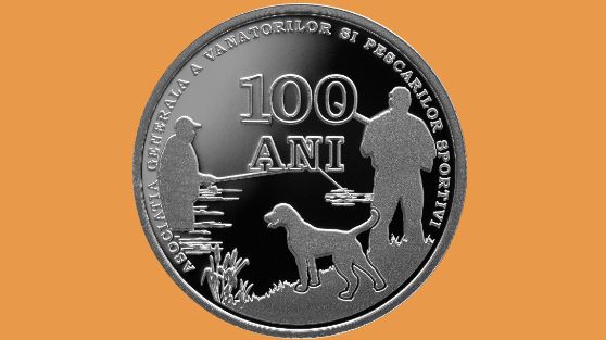 BNR Constanţa: Monedă de argint dedicată înfiinţării Asociaţiei Generale a Vânătorilor şi Pescarilor Sportivi din România - 11-1686309931.jpg