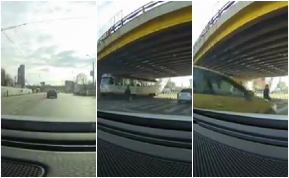 VIDEO INCREDIBIL! Un șofer inconștient, la un pas să producă o tragedie - 222-1578478208.jpg