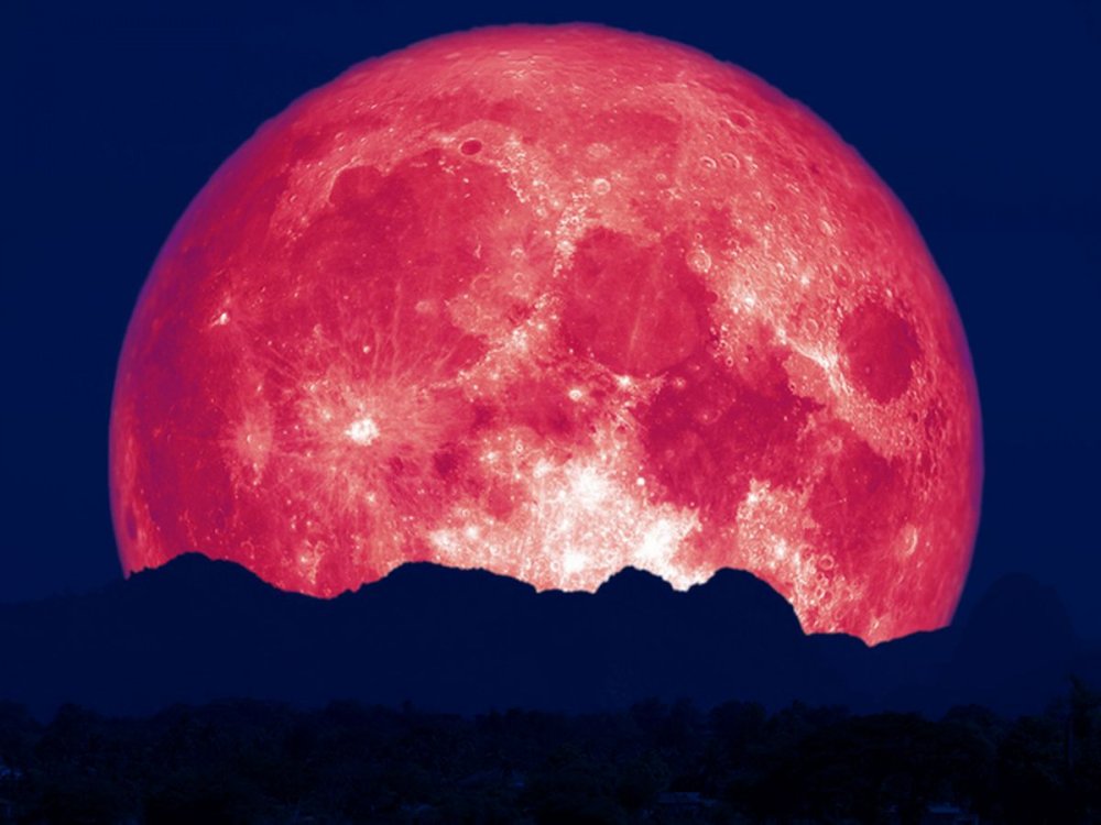 Luna Căpșună luminează cerul în această noapte. Ce fenomene astronomice inedite vor avea loc în 2023 - 2fullpinkfishmoonbackoncloudandm-1685900951.jpg
