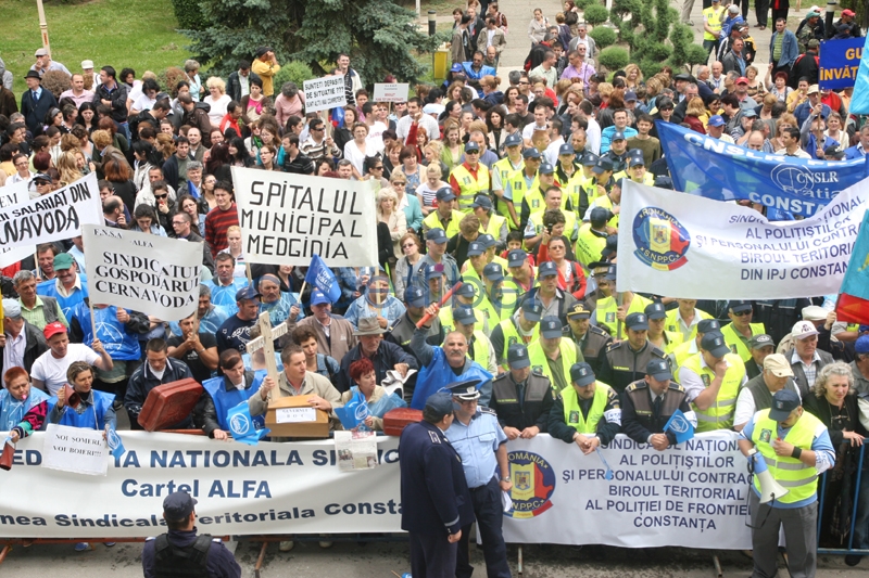 2.000 de sindicaliști și pensionari constănțeni au strigat 