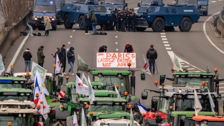 Protestele fermierilor se intensifică. Guvernul francez a scos blindatele pentru a proteja Parisul - ad00ndamagfzad1imwy5ntmwywmxzdy1-1706725370.jpg