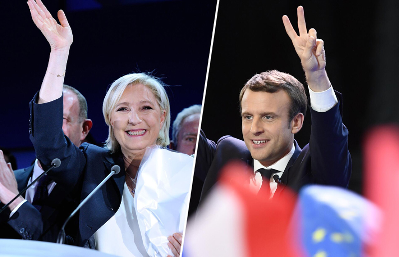 Emmanuel Macron - pro-european,  și Marine Le Pen - anti-UE, în turul doi - alegeriinfranta-1493044684.jpg