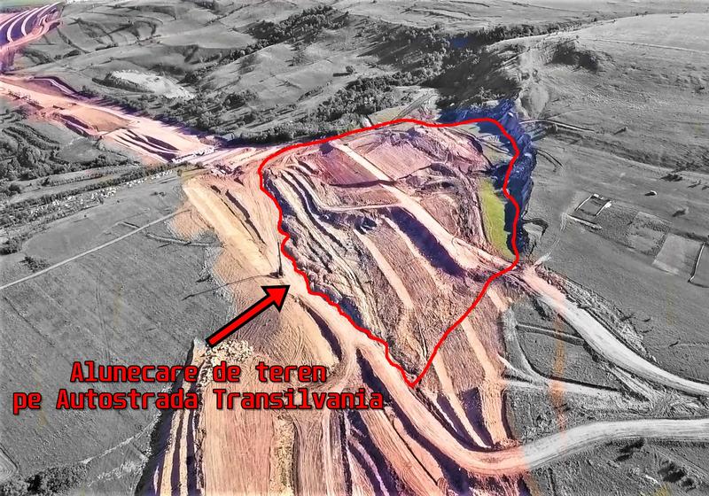 Alunecare masivă de teren pe Autostrada Transilvania - alunecareteren1-1631291527.jpg