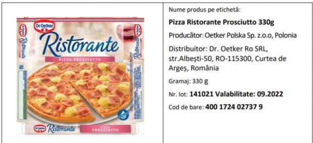 ALERTĂ ALIMENTARĂ! Sortiment de pizza congelată, restras de pe piaţă - ans-1645441669.jpg