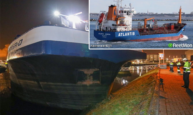 Un petrolier a făcut RAVAGII în portul Rotterdam. Navigator în PERICOL! Comandant dus cu elicopterul la spital - atlantis-1579606568.jpg