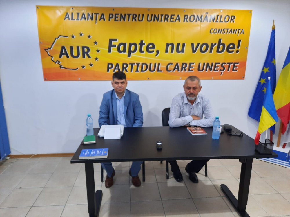 LIVE TEXT - Dumitru Focșa și Sorin Mateescu, de la AUR Constanța, își prezintă activitatea din vacanța parlamentară - aurfocsasimateescu-1630225698.jpg