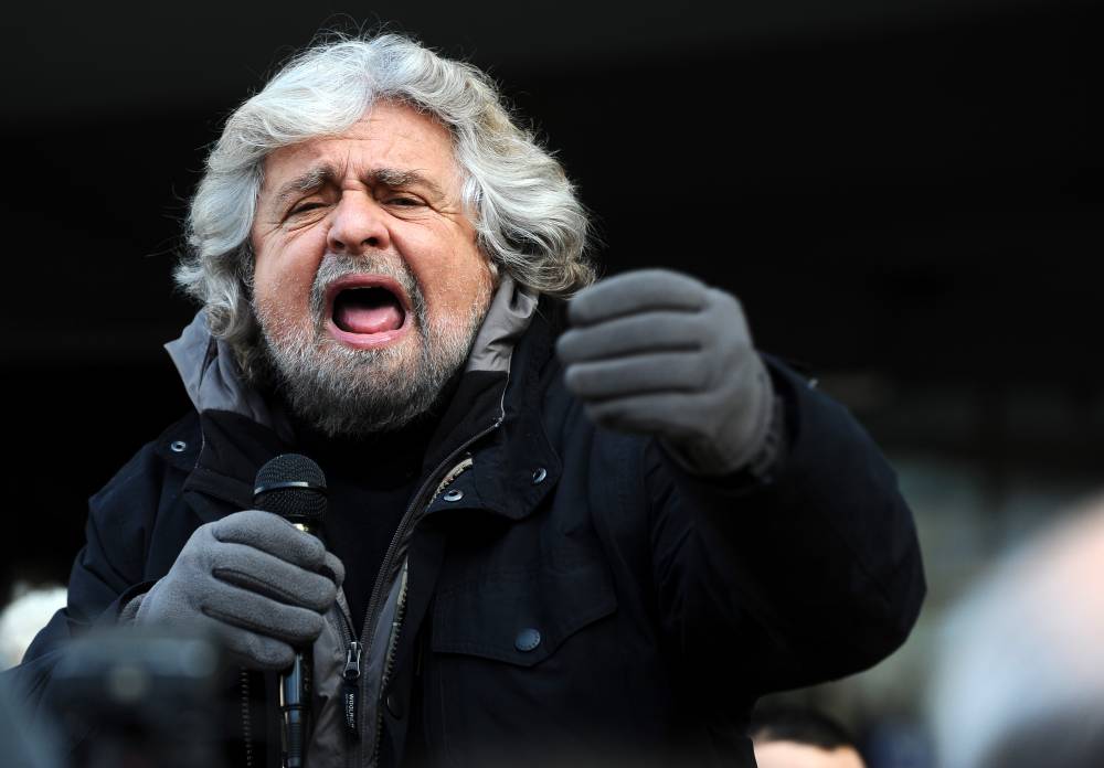 Politicianul italian antieuropean Beppe Grillo își exprimă admirația față de Donald Trump și Vladimir Putin - beppegrillo-1485077761.jpg