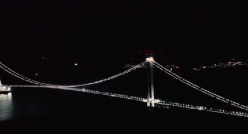 Imagini spectaculoase de la Brăila. Podul peste Dunăre, filmat noaptea - braila-1659629512.webp