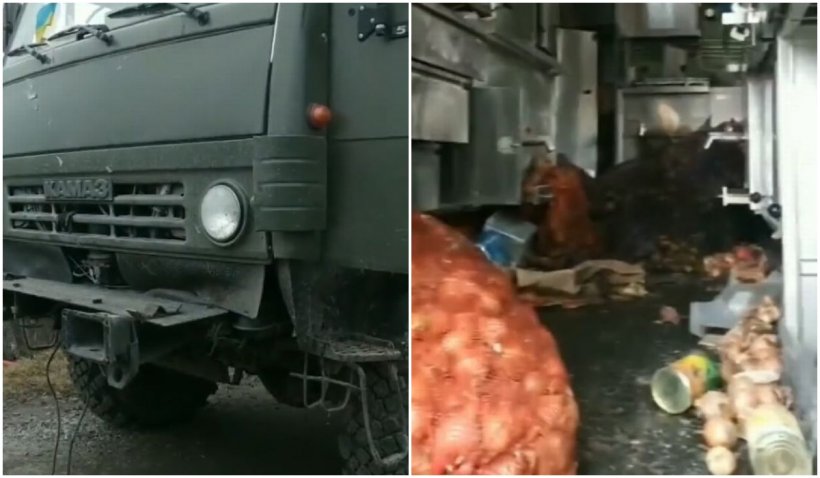 Ce au găsit soldaţii ucraineni în bucătăria unui camion militar abandonat de armata rusă - bucatarie-1647525952.jpg