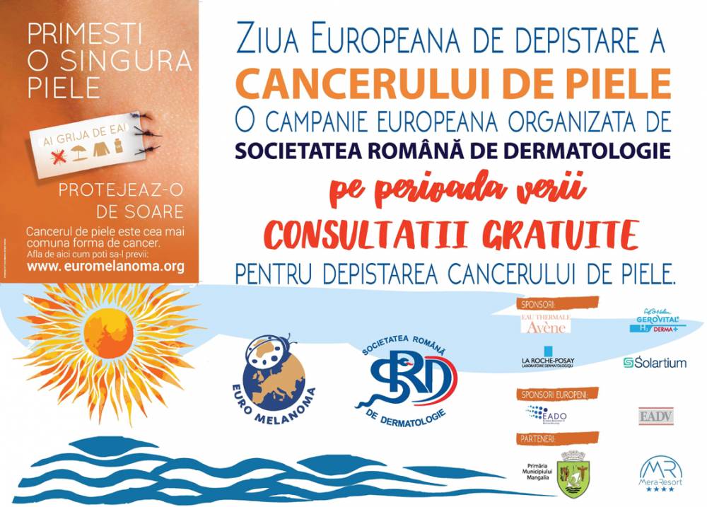 Campanie gratuită, în sudul litoralului, pentru depistarea cancerului de piele - campaniegratuitafotoeuromelanoma-1499356418.jpg