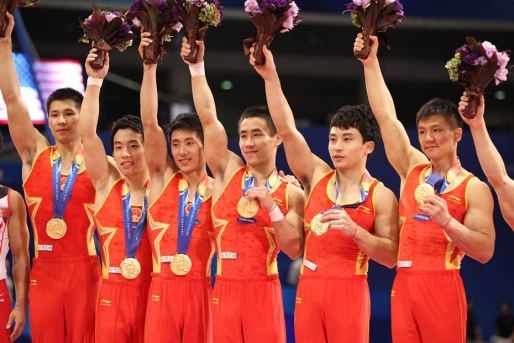 Echipa masculină a Chinei a câștigat al șaselea titlu mondial consecutiv la gimnastică - china2cpentruac899aseaoarc483con-1412749809.jpg