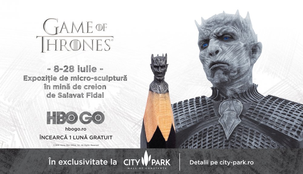 Expoziție spectaculoasă la City Park: personajele din Game of Thrones, sculptate în mină de creion - cpmcover1920x1100-1563261192.jpg