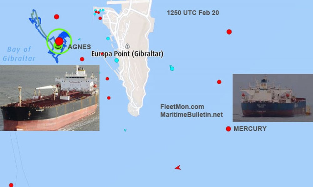 Două tancuri petroliere au fost în pericol, în Golful Gibraltar. Navele aflate în apropiere, în primejdie şi ele - douatancuripetroliereaufostinper-1676983438.jpg