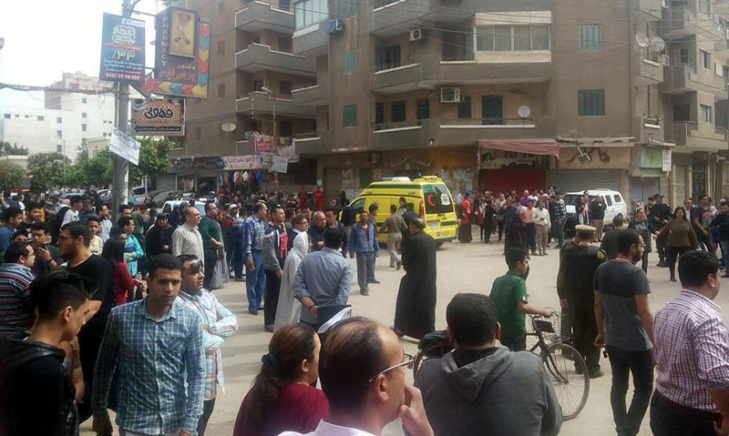Explozie lângă  o biserică, în Egipt. Cel puțin 28 de morți - explozie-1491738719.jpg