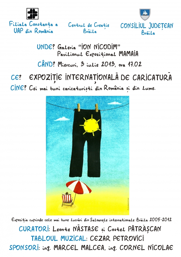 Pavilionul Expozițional Mamaia. Mâine se deschide Expoziția Internațională de Caricatură - expocaricaturi-1372763547.jpg