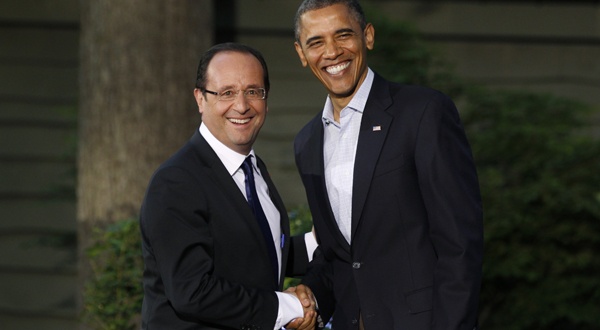 Francois Hollande a fost primit de Obama la Casa Albă - franoishollandebarackobama-1392137019.jpg