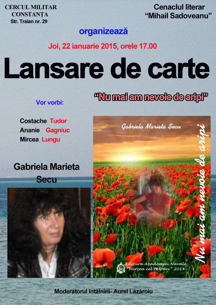 Gabriela-Marieta Secu își lansează volumul de versuri - gabrielamarietasecu-1421652960.jpg