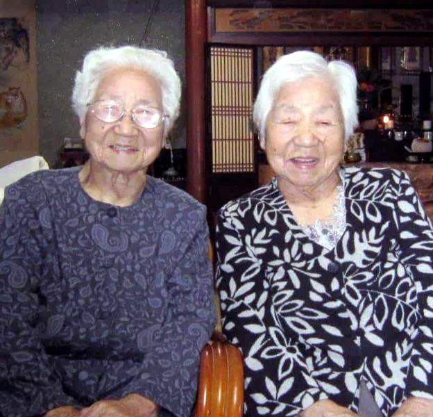 Două japoneze de 107 ani au stabilit un nou record pentru cei mai în vârstă gemeni identici din lume - gemeni-1632247042.jpg