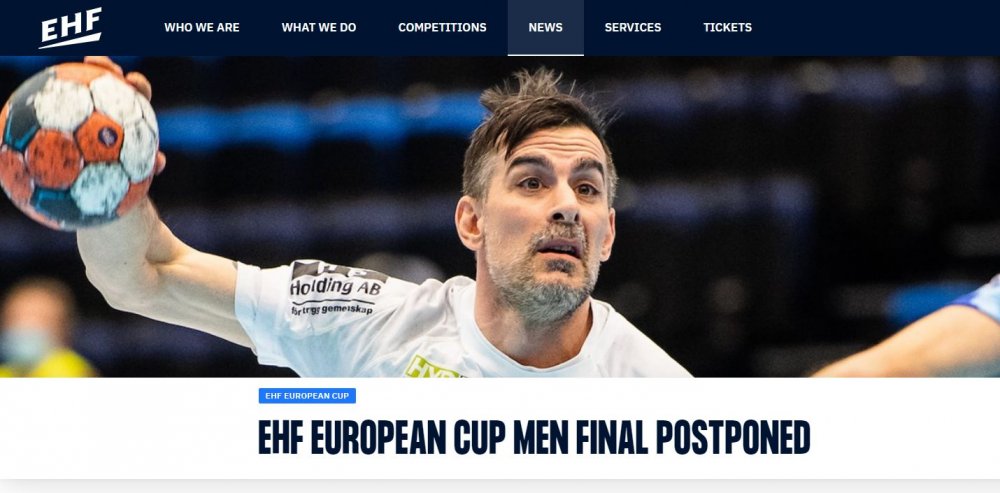 Handbal / Prima manÅŸÄƒ a finalei EHF European Cup, amÃ¢natÄƒ. Cazuri de Covid-19 la Ystads IF - handbalcovid-1620974137.jpg