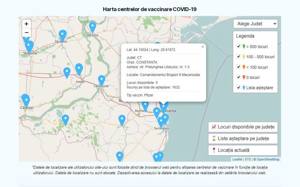 Hartă interactivă a centrelor de vaccinare, pe tipuri de ser - harta-1616679124.jpg