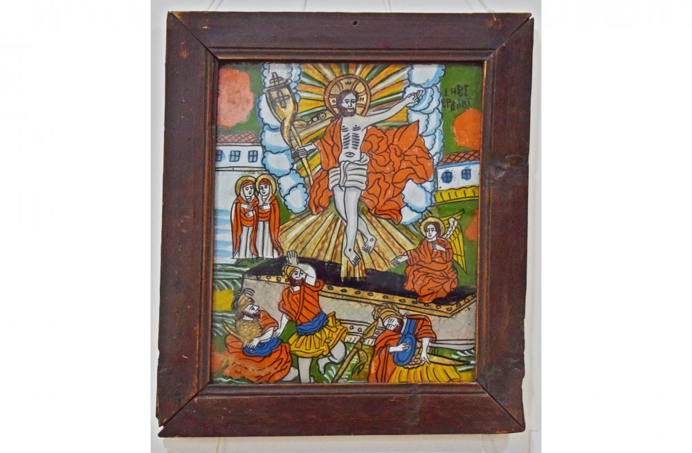 Icoană din secolul al XIX-lea, cu Învierea Domnului, la Muzeul de Artă Populară - icoana2-1620051688.jpg