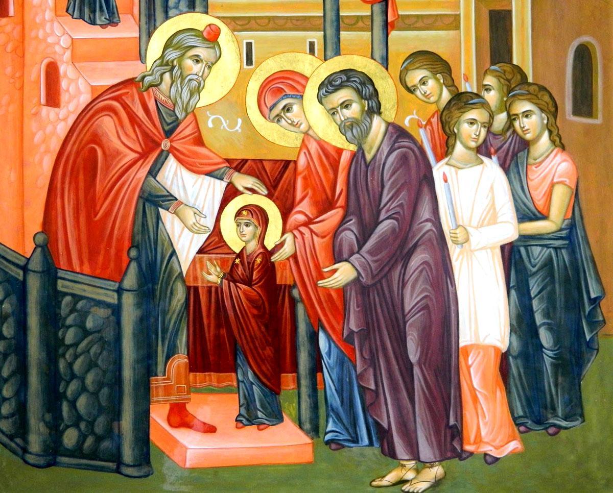 Tradiții care atrag norocul, de sărbătoarea Vovideniei - Intrarea în biserică a Maicii Domnului - intrareamaiciidomnuluiinbiserica-1700553032.jpg