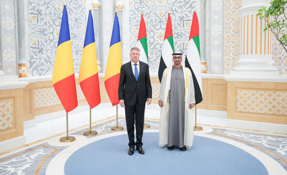 Klaus Iohannis, în Emiratele Arabe Unite: „Sunt multe zone unde putem să colaborăm” - iohannis-emirate-1679321776.jpg