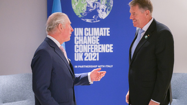 Klaus Iohannis a discutat cu Prințul Charles la summit-ul COP26 despre schimbările climatice - klauscharles-1635785493.jpg