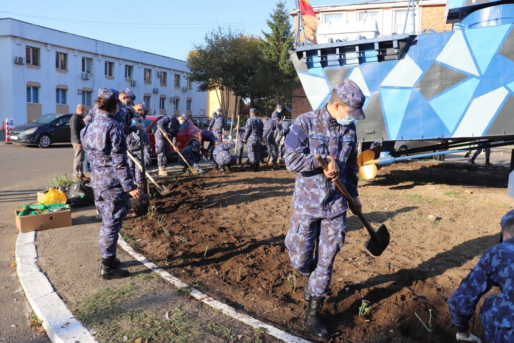 „Lumea de sub navă”. Elevii şi studenţii militari au plantat trandafiri - lumeadesubnava-1634924847.jpg