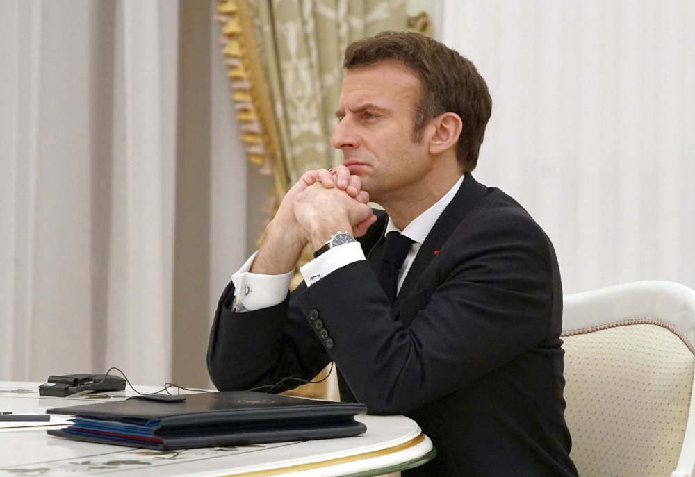 Macron spune din nou că Rusia nu trebuie umilită, în pofida „greşelii istorice” a lui Putin - macron-1654432455.jpg