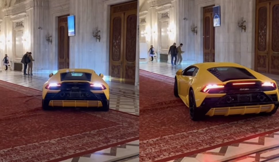 VIDEO viral cu un Lamborghini care circulă pe holurile Parlamentului României - masina-1670606696.jpg